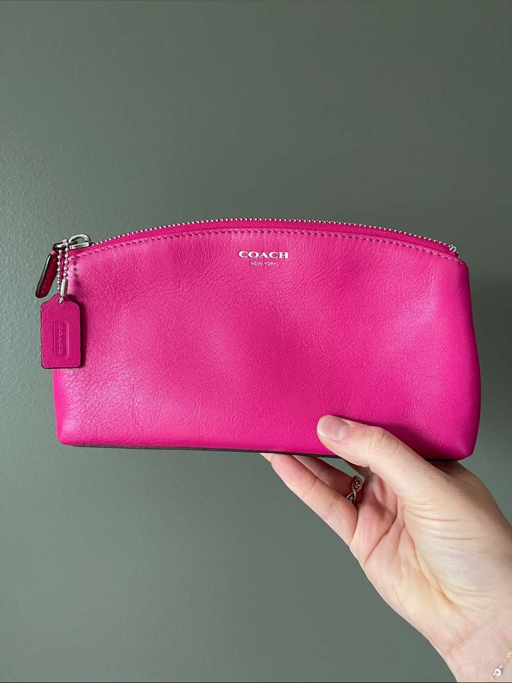 Coach / Hot Pink Leather Bag